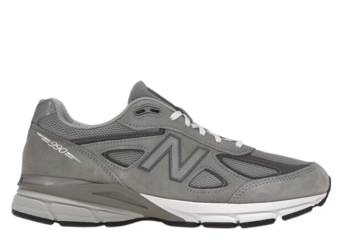 New Balance 990v4 Made in USA Grey Silver - U990GR4 Raffles and